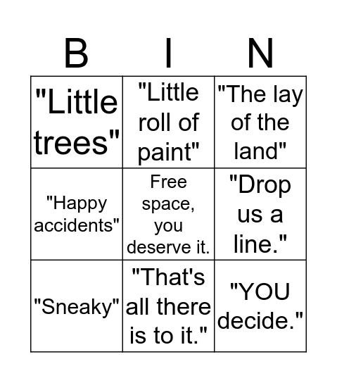 Bridge to Autumn Bingo Card