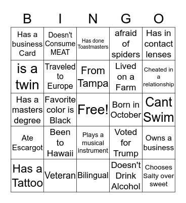 YBP  Bingo Card
