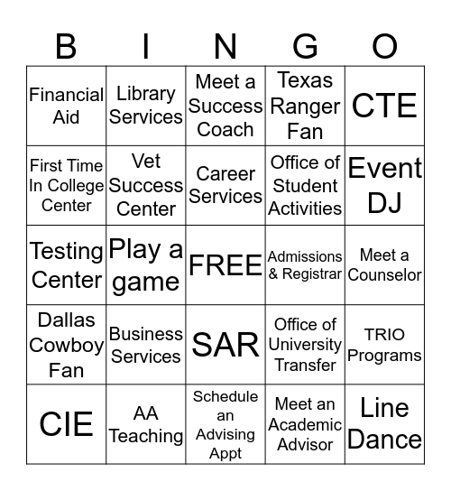 ADVISING PLAYBOOK Bingo Card