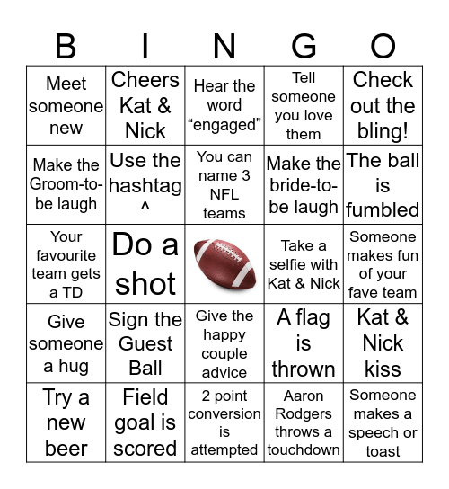 #katgotnicked 08/29/20 Bingo Card