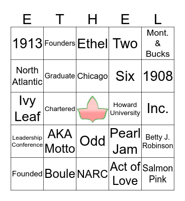 Phi Betta Omega  Bingo Card
