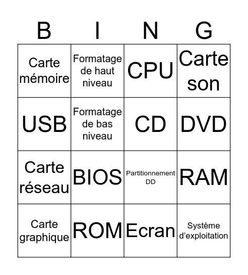 Bingo Card