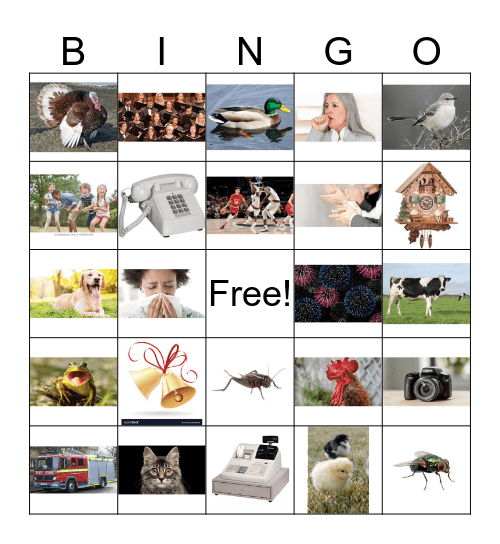 Speech Group Bingo  Bingo Card