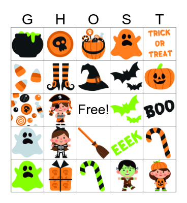 BOO BINGO Card