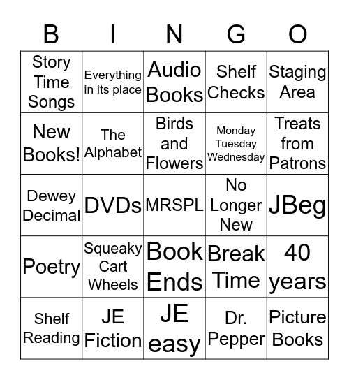Valerie's Retirement Bingo! Bingo Card