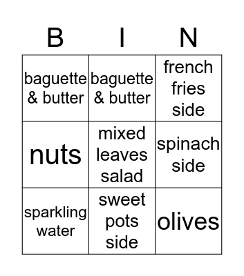 Unit 3- 1st Grade Bingo Card