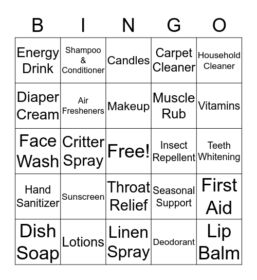 Going Green & Clean Bingo Card