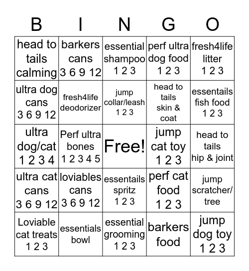 Just One More Bingo Card