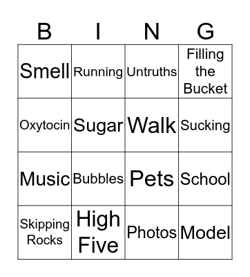Trauma Informed Bingo  Bingo Card