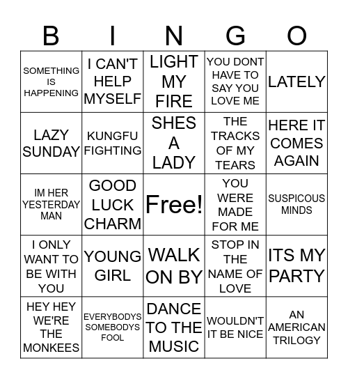 FULHAM Bingo Card