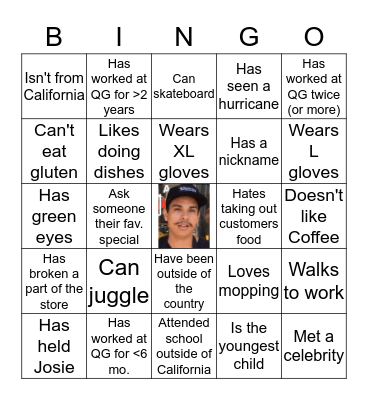 Bingodilla Gorilla Bingo Card