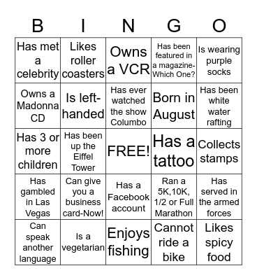 OCSO ALL HANDS PEOPLE BINGO Card