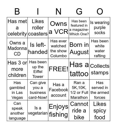 OCSO ALL HANDS PEOPLE BINGO Card