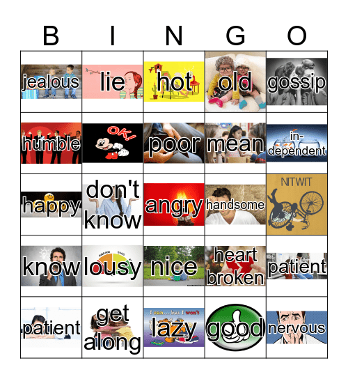 ASL Bingo Card