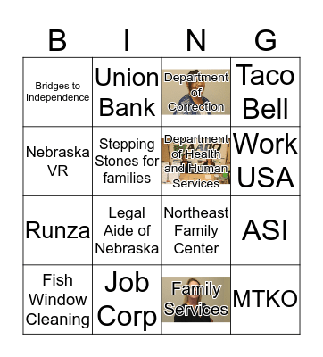 Job Fair Bingo Card