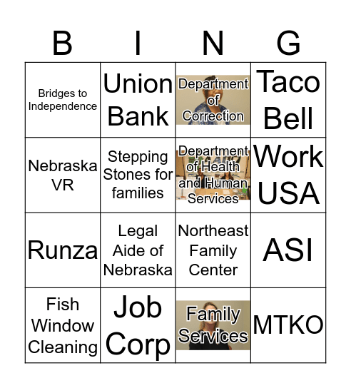 Job Fair Bingo Card