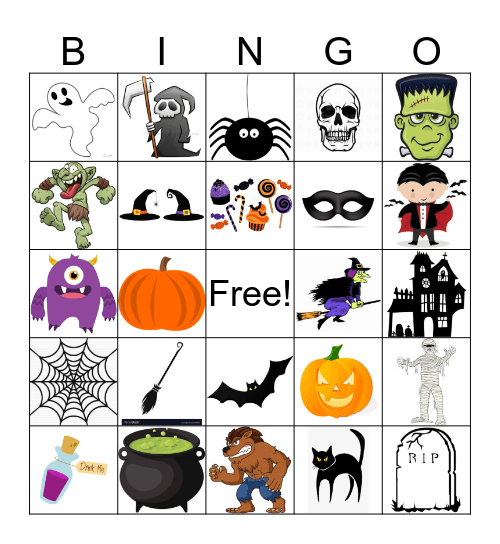 L'Halloween Bingo Card