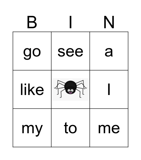 Halloween Bingo Card