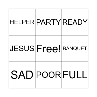 Banquet Bingo Card