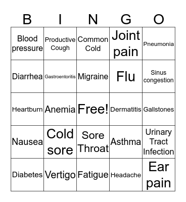 Vivian Bingo Card