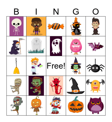 HAPPY HALLOWEEN! Bingo Card