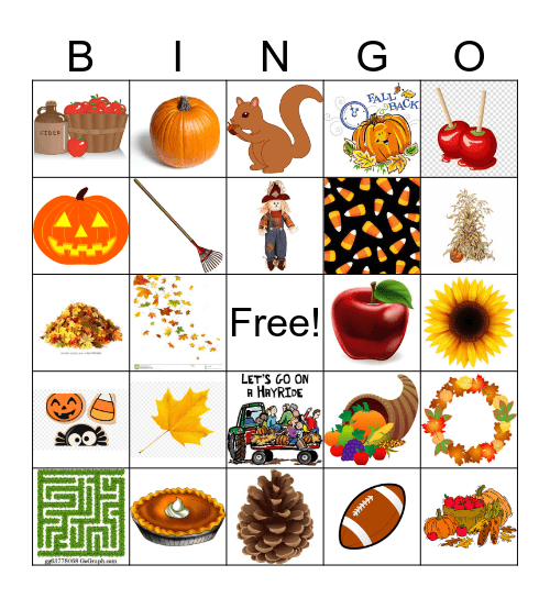 Autumn Bingo Card