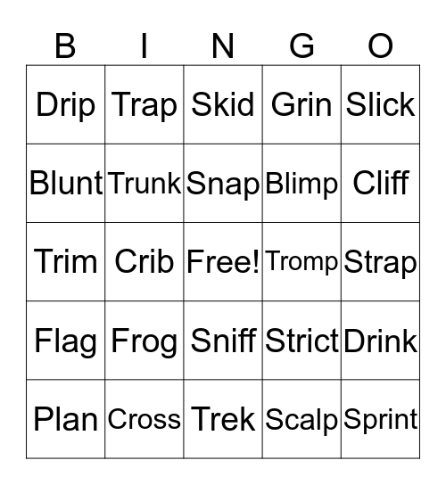 Blend Bingo Card