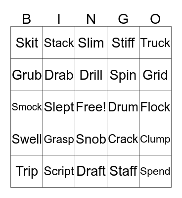 Blend Bingo Card