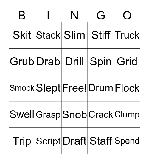 Blend Bingo Card