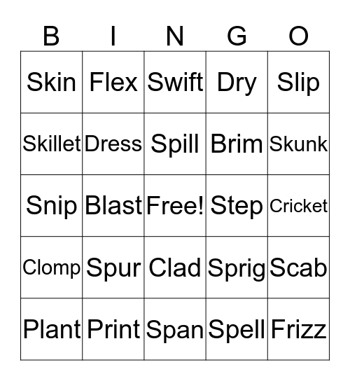 Blend Bingo Card