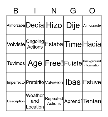 hi Bingo Card