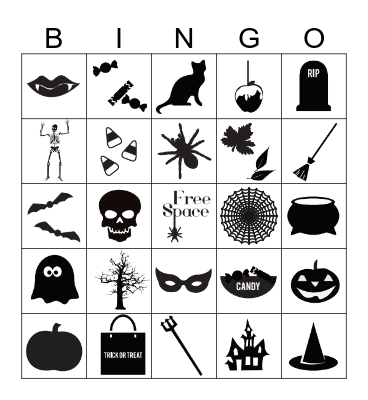 Spooky Bingo Card