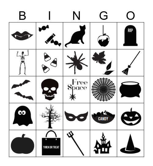 Spooky Bingo Card
