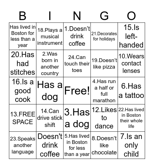 Office Bingo Card