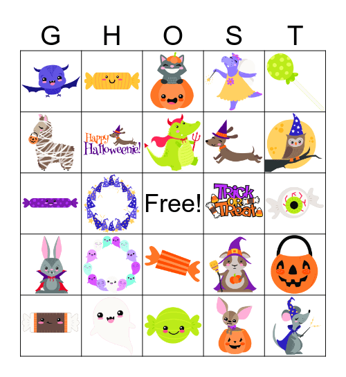 BOO BINGO Card