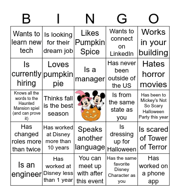 Find someone you've never met who Bingo Card