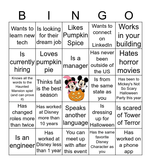 Find someone you've never met who Bingo Card