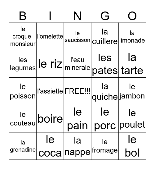 Chapter 6 Review Bingo Card