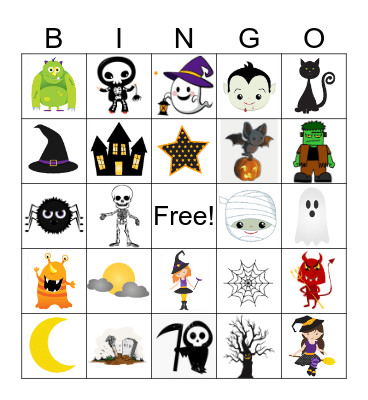Halloween Bingo Card