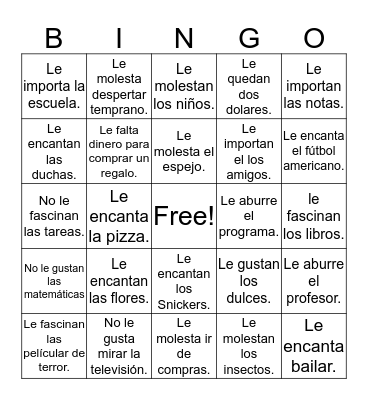 Bingo Humano Bingo Card