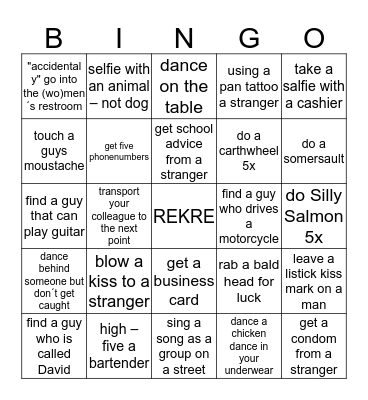 BODUJ!!! Bingo Card