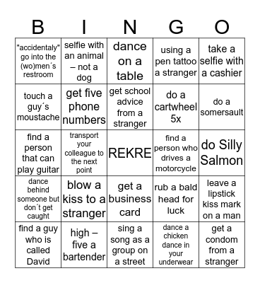 BODUJ!!! Bingo Card