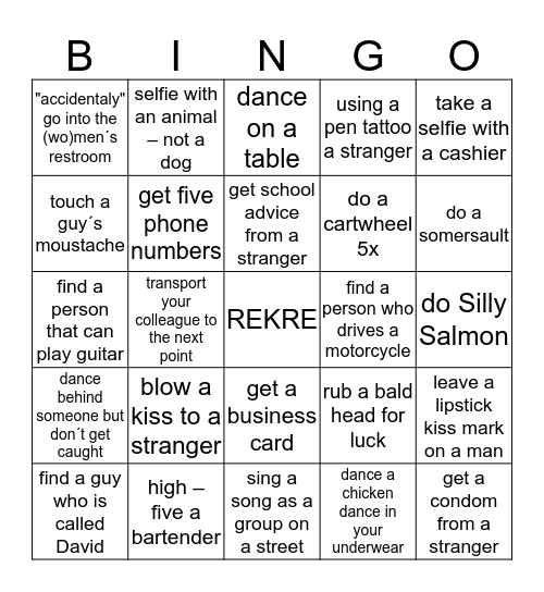 BODUJ!!! Bingo Card