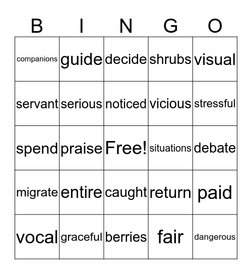 Dannica & Jourdan Bingo Card