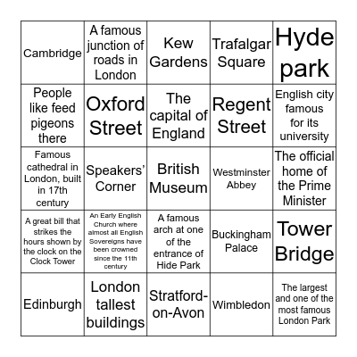 Bingo Card