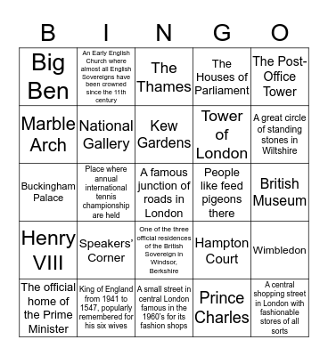 Bingo Card