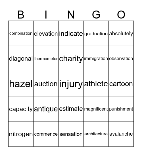Teal 91 Bingo Card