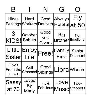MOM & SON BINGO Card