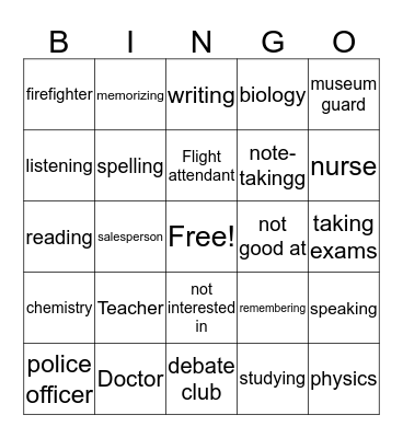 TB5 U3 Review Bingo Card