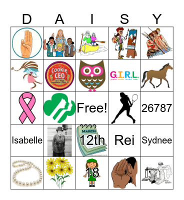 Juliette Low Bingo Card